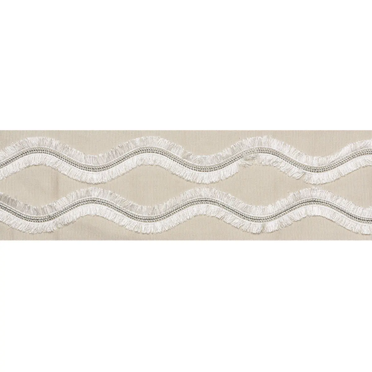 OGEE EMBROIDERED TAPE_ NEUTRAL