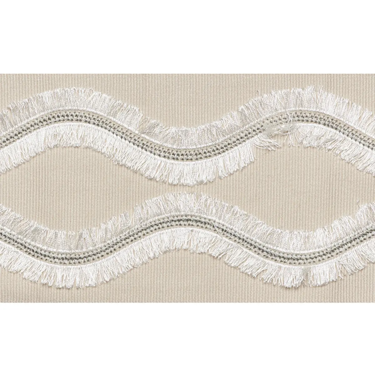 OGEE EMBROIDERED TAPE_ NEUTRAL