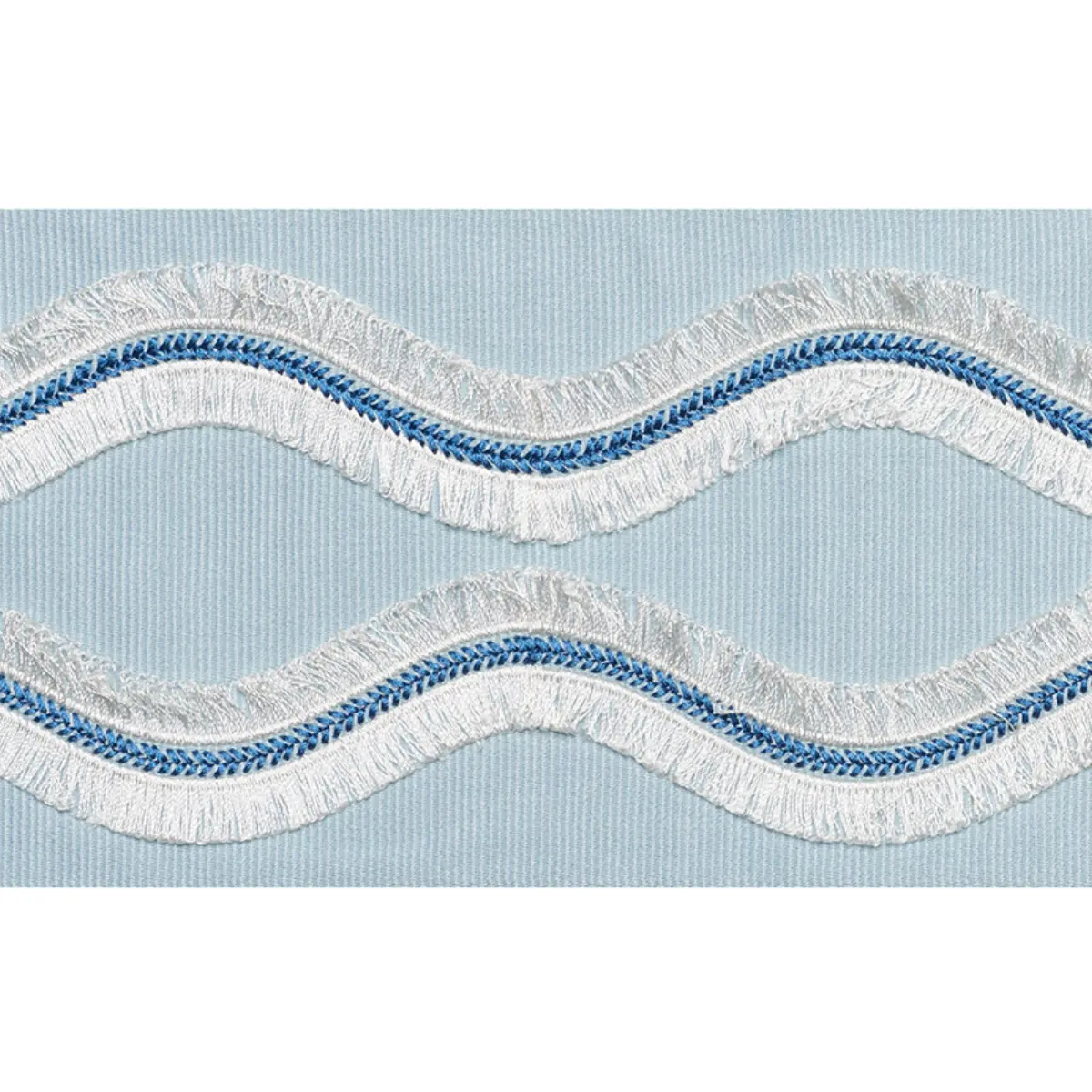 OGEE EMBROIDERED TAPE_ SKY
