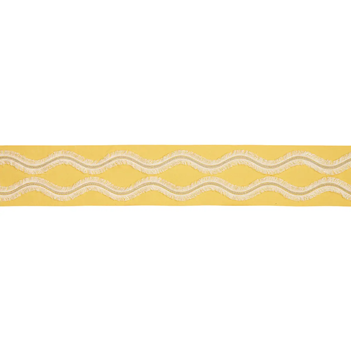 OGEE EMBROIDERED TAPE_ YELLOW