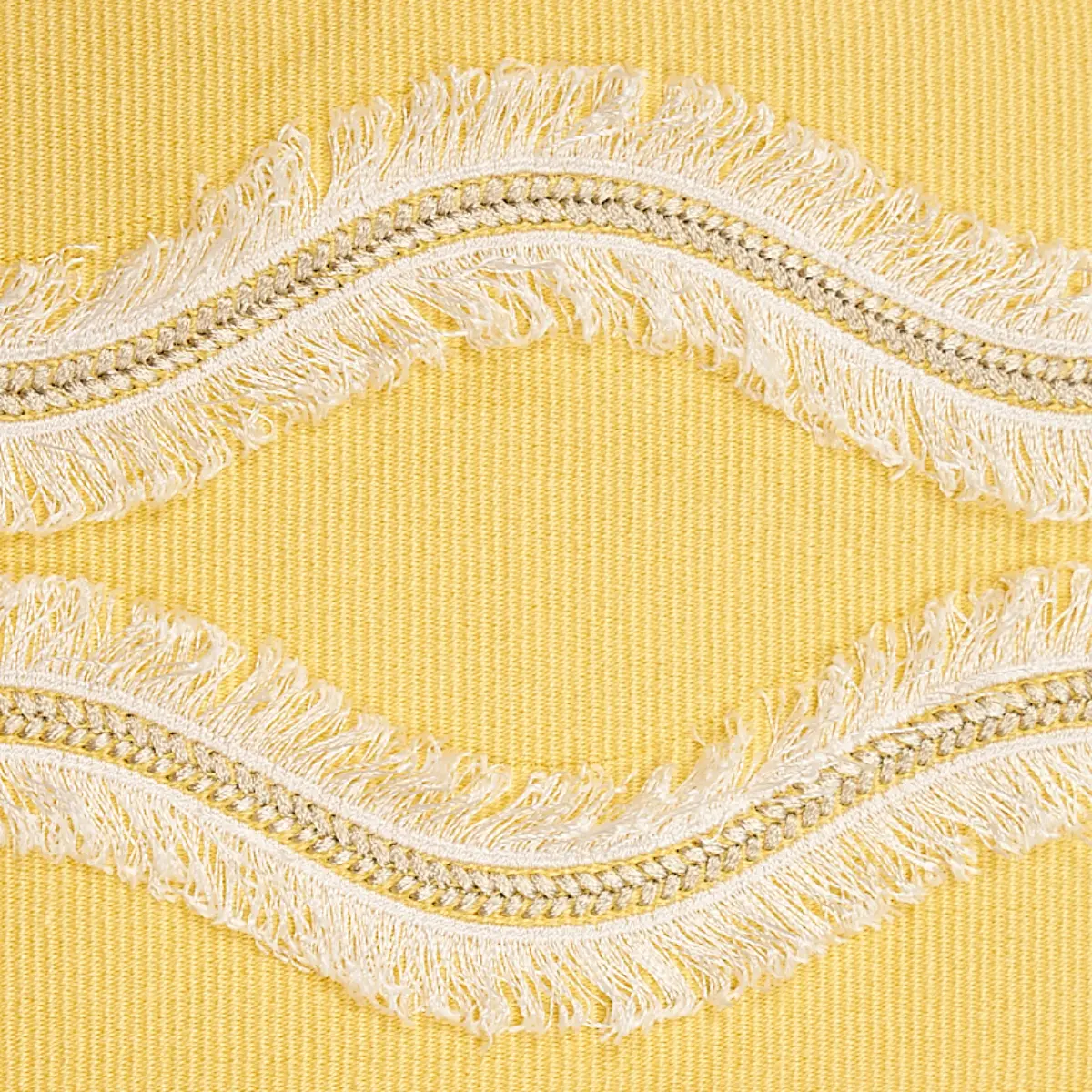 OGEE EMBROIDERED TAPE_ YELLOW