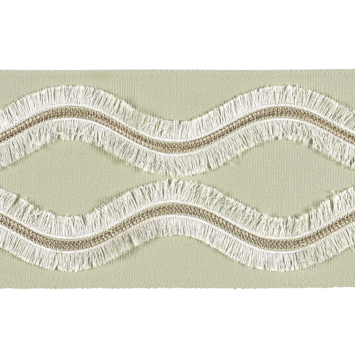 OGEE EMBROIDERED TAPE_ SEAGLASS