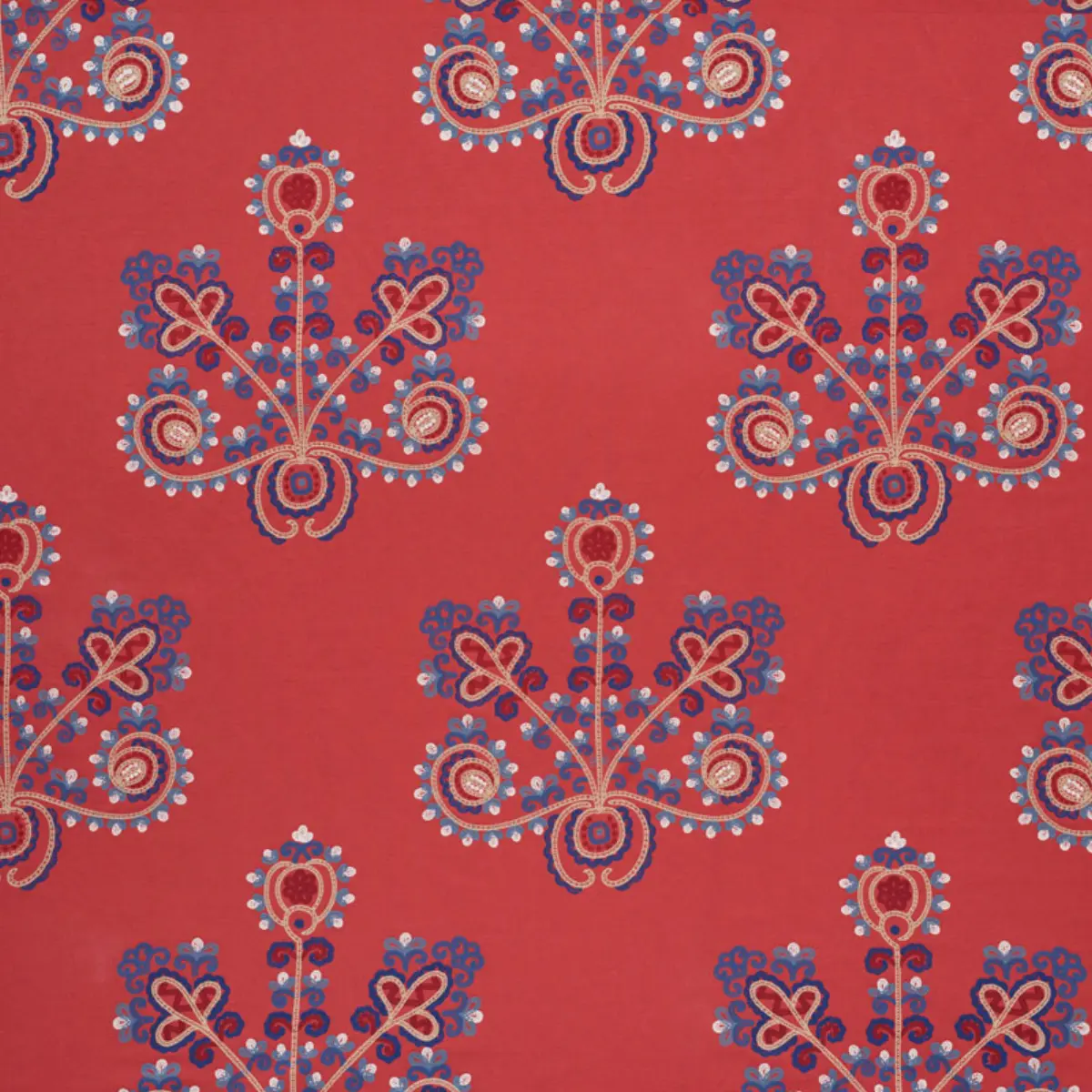 ESTRELLA EMBROIDERY_ VERMILION