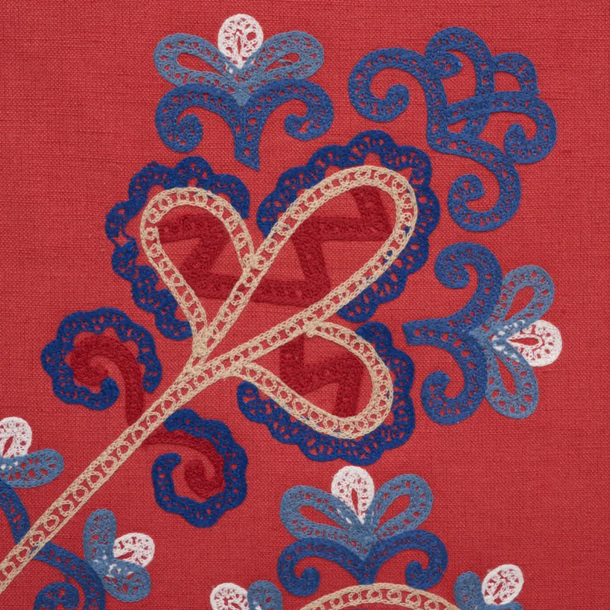 ESTRELLA EMBROIDERY_ VERMILION