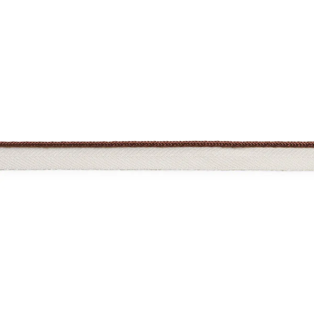 GUSTAVE SILK LIP CORD NARROW_ BROWN