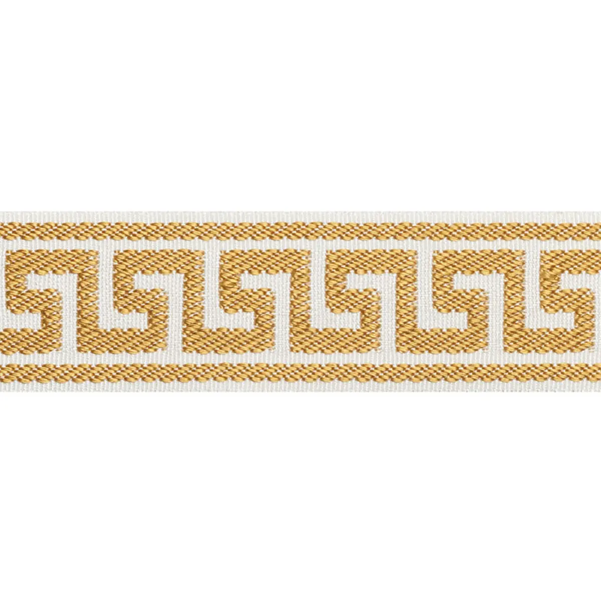 ETIENNE SILK GREEK KEY NARROW_ GOLD