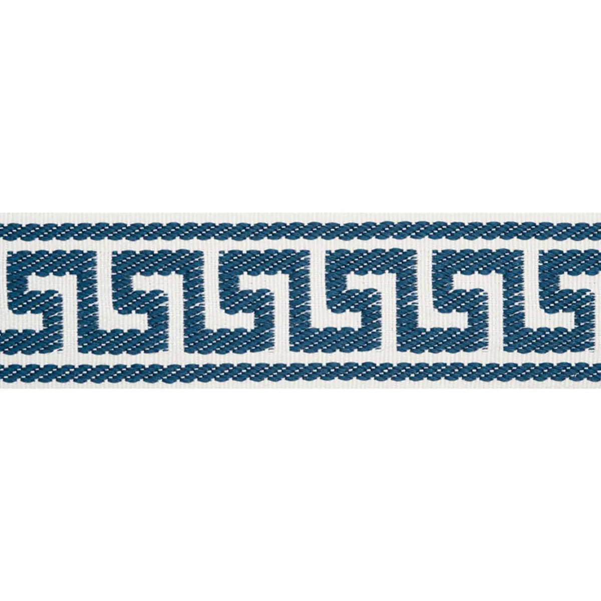 ETIENNE SILK GREEK KEY NARROW_ NAVY