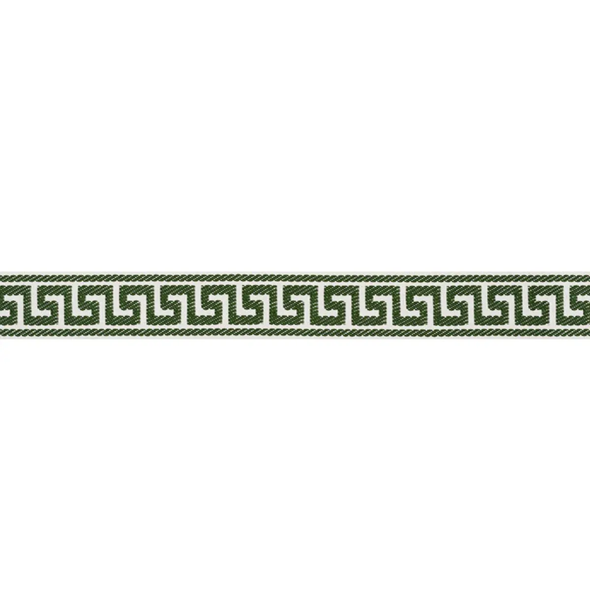 ETIENNE SILK GREEK KEY NARROW_ EMERALD