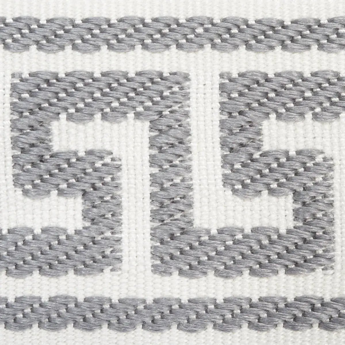 ETIENNE SILK GREEK KEY NARROW_ GREY