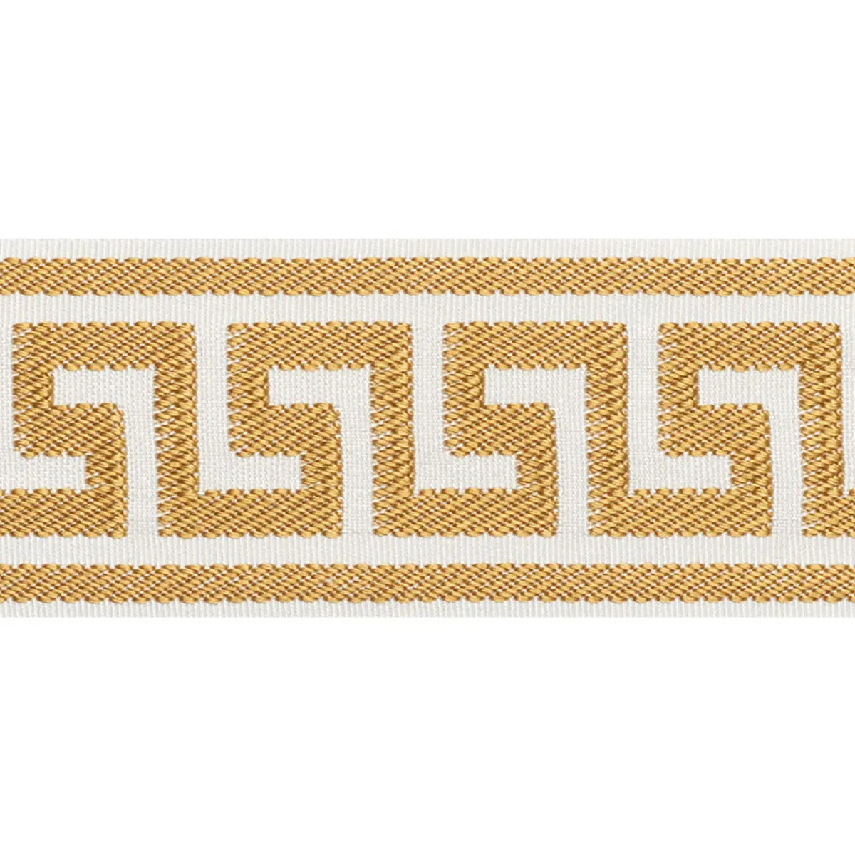 ETIENNE SILK GREEK KEY WIDE_ GOLD