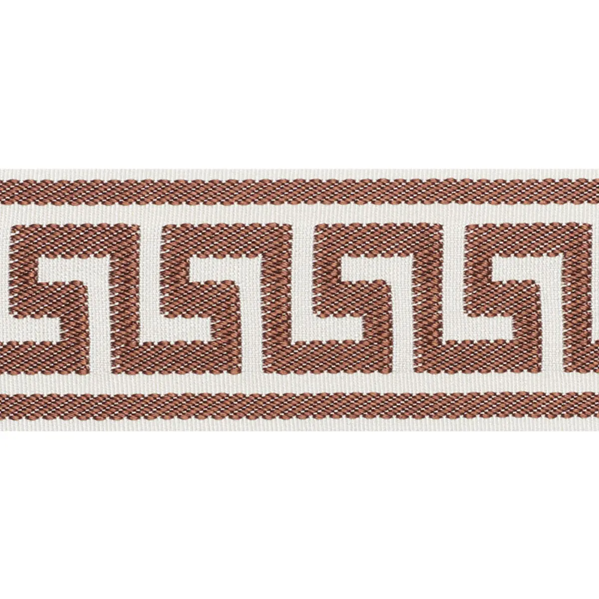 ETIENNE SILK GREEK KEY WIDE_ BROWN