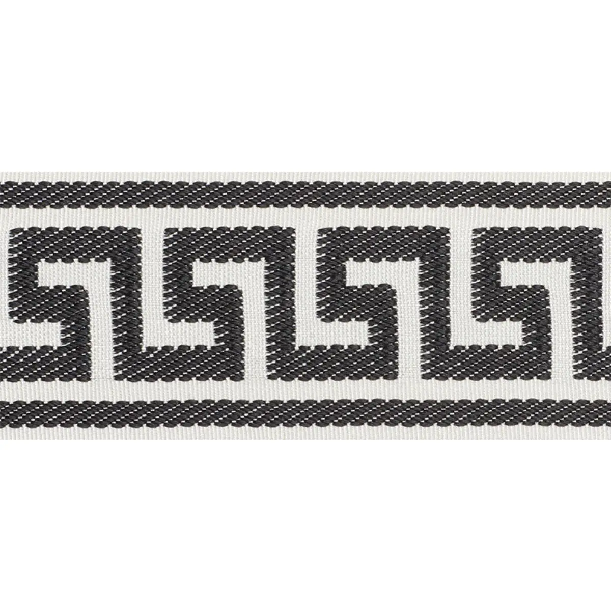 ETIENNE SILK GREEK KEY WIDE_ BLACK