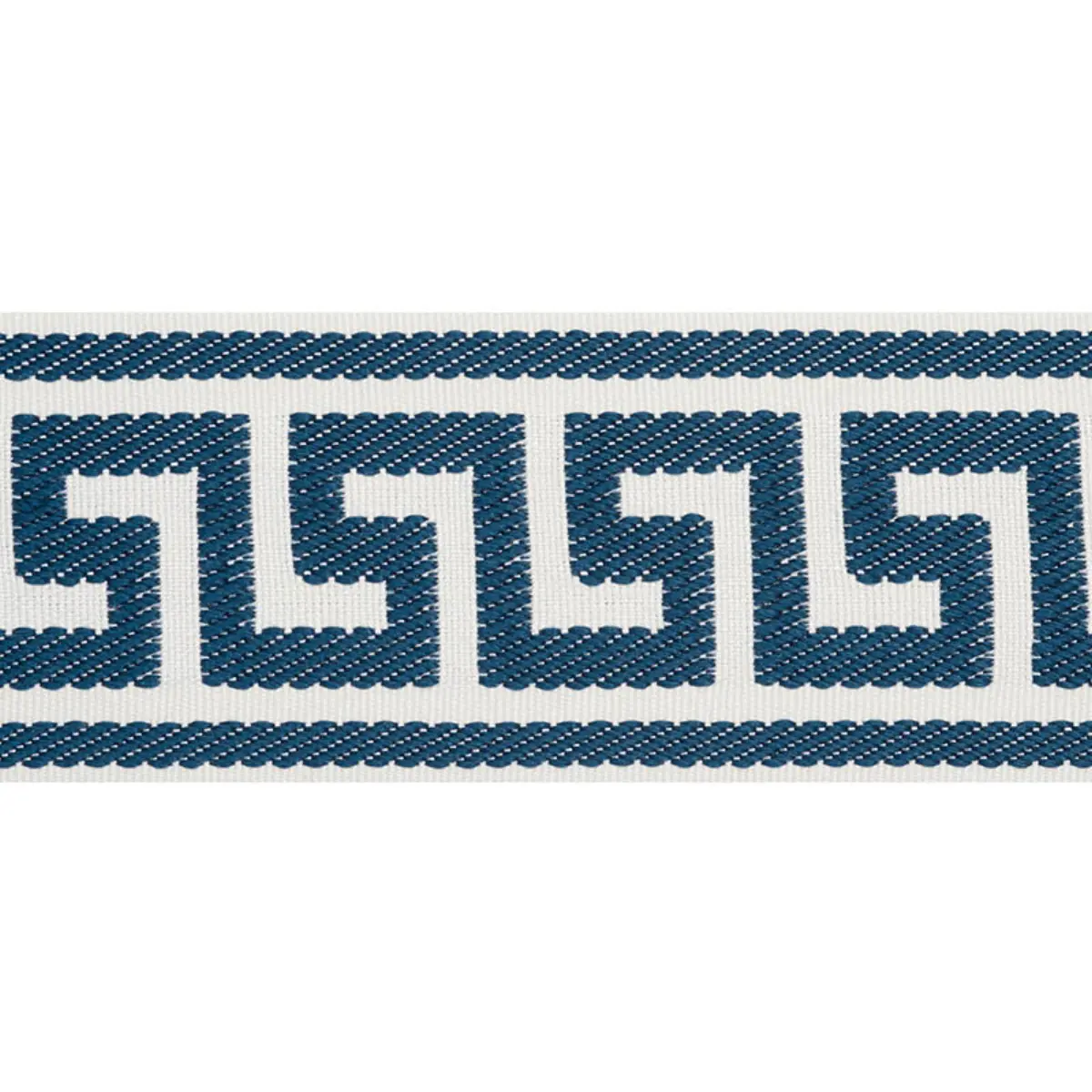 ETIENNE SILK GREEK KEY WIDE_ NAVY