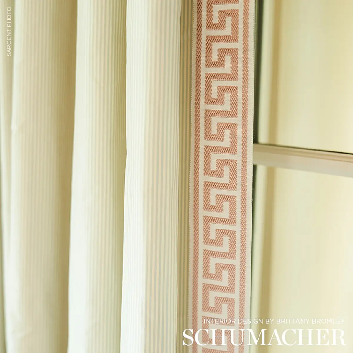 ETIENNE SILK GREEK KEY WIDE_ BLUSH