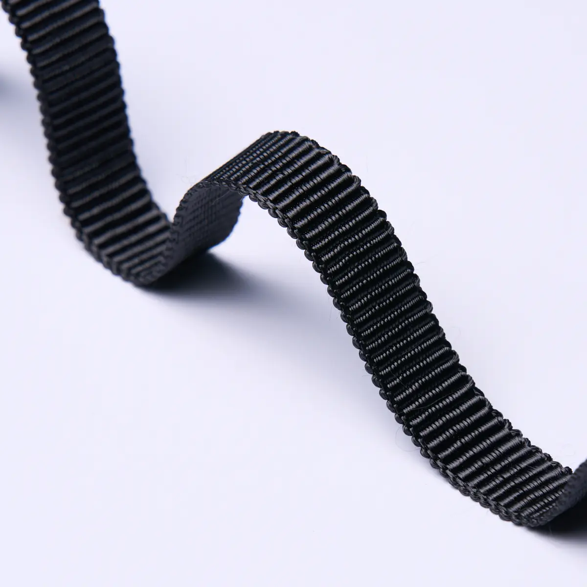NARROW FAILLE TAPE_ CHARCOAL