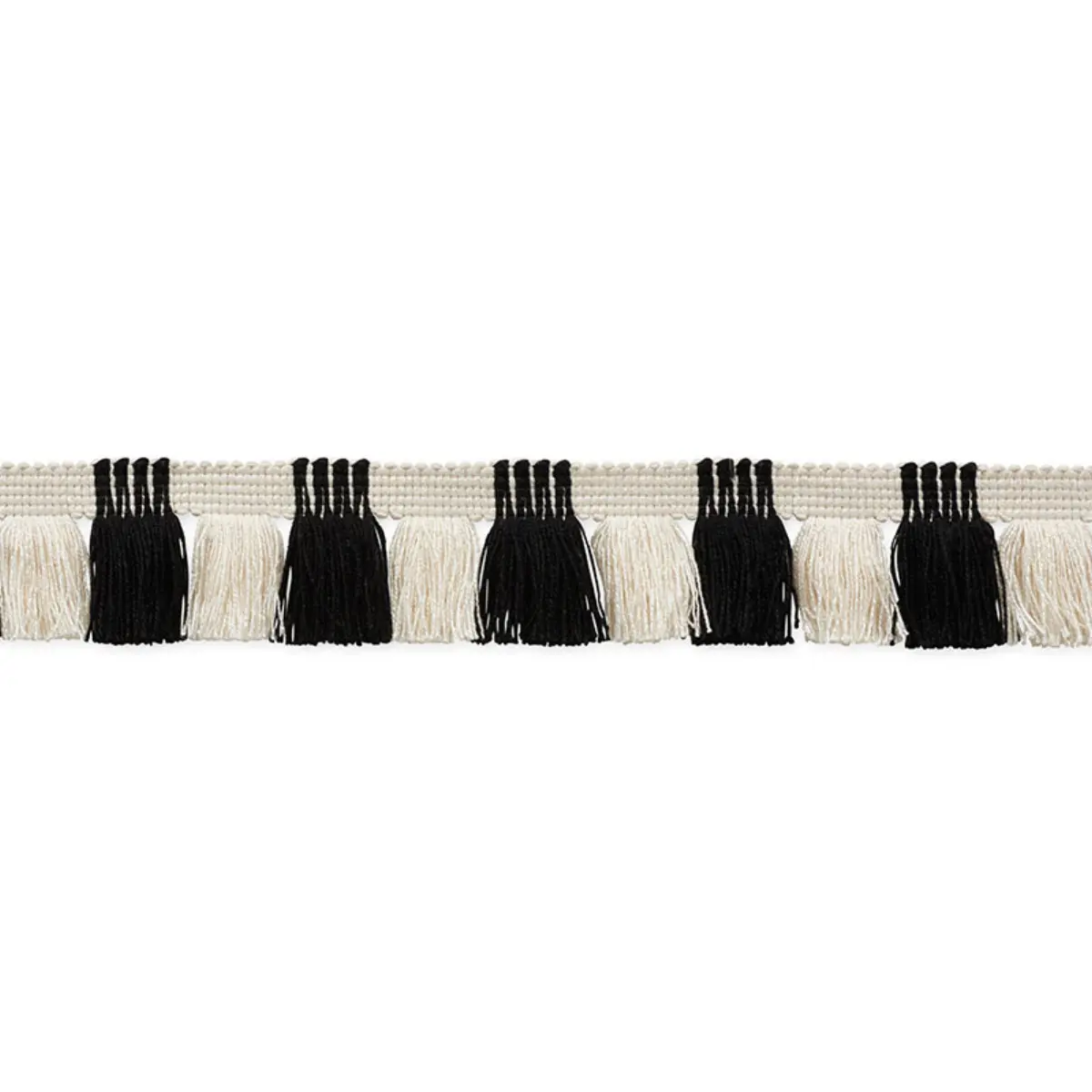 JUNO FRINGE_ BLACK & IVORY