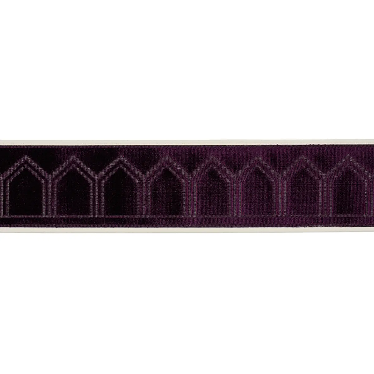 VIZIER VELVET TAPE_ AUBERGINE