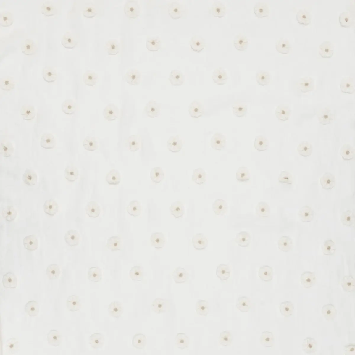 BUTTON FLOWER SHEER_ IVORY