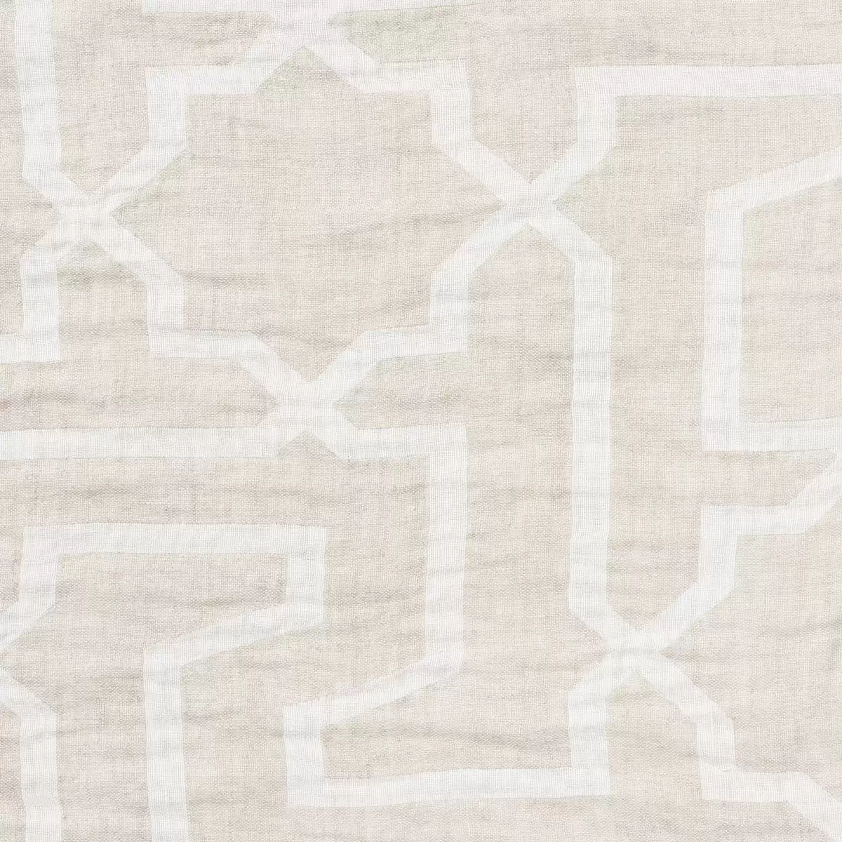 ARABESQUE MAZE SHEER_ NATURAL