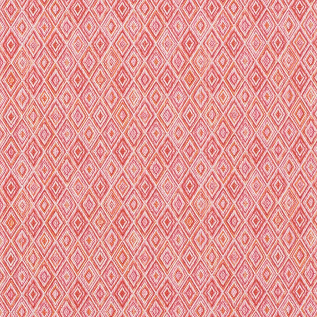 DIAMOND STRIE INDOOR/OUTDOOR_ PINK & ORANGE