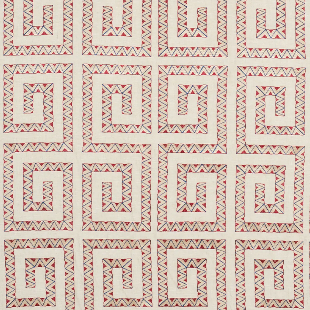 PRADO EMBROIDERY_ RED