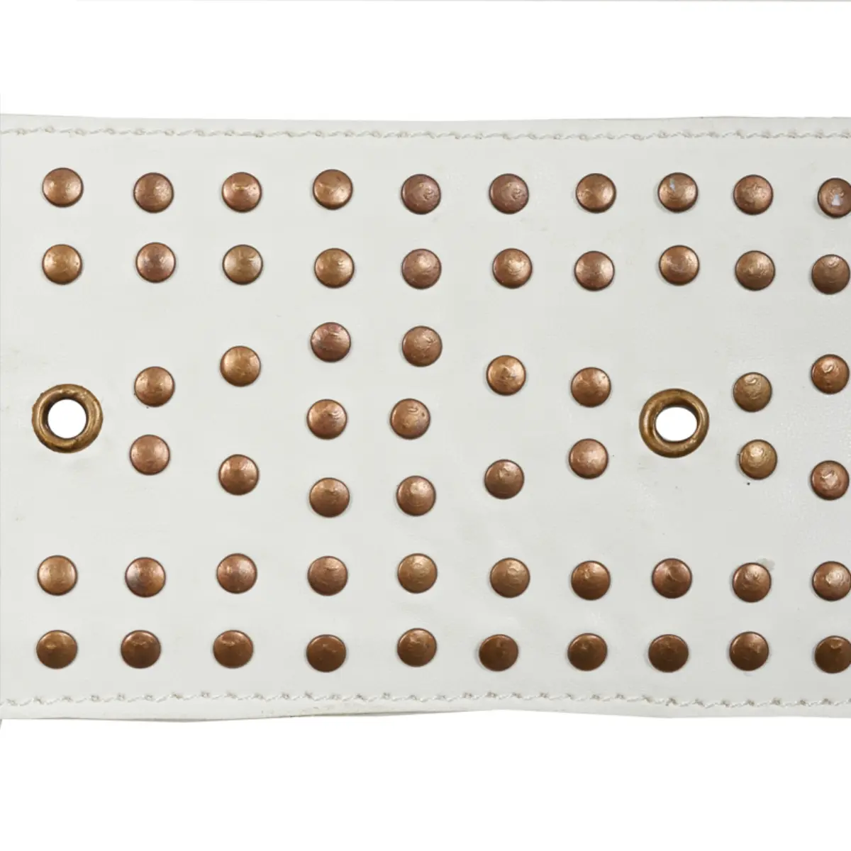 STUDDED LEATHER TRIM_ IVORY