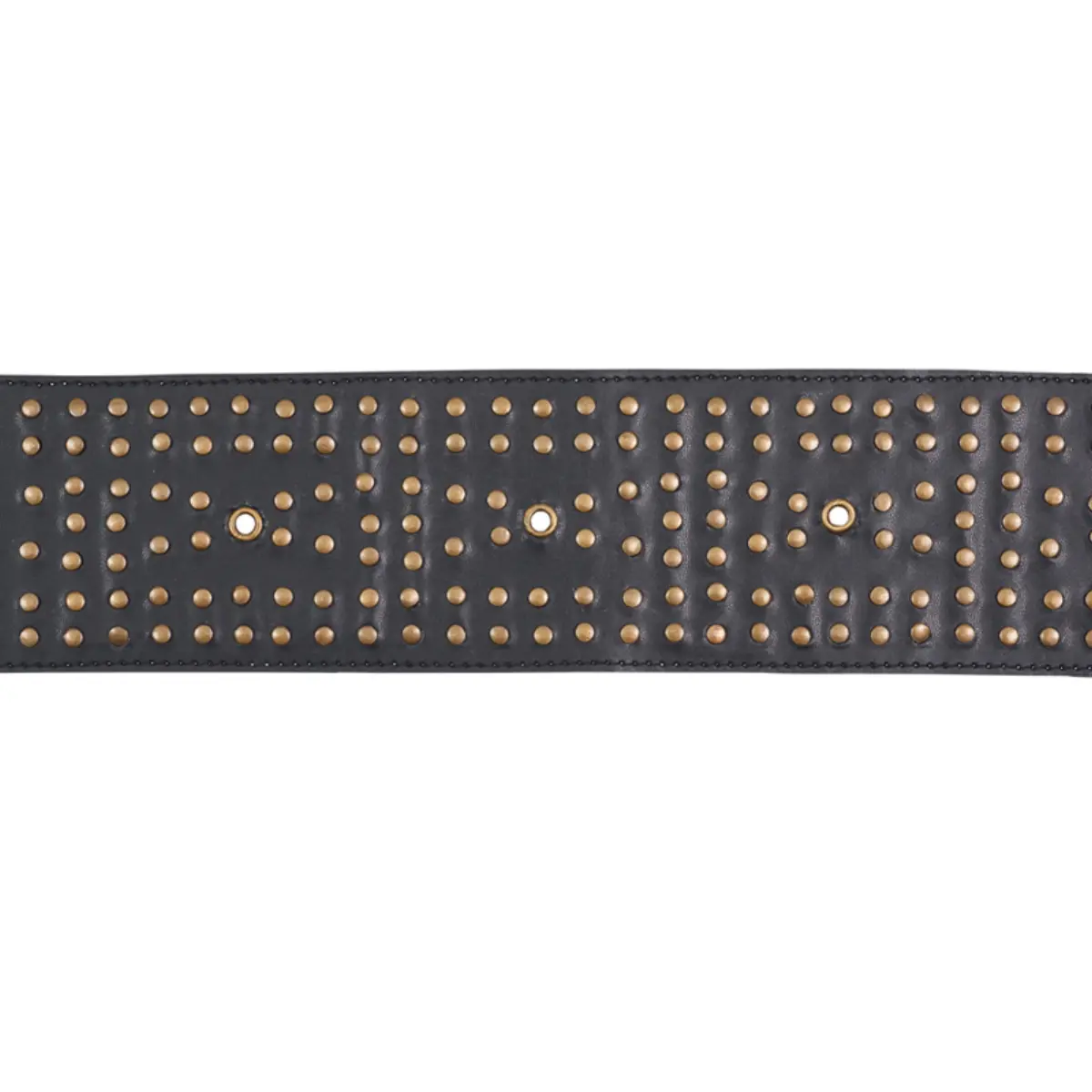 STUDDED LEATHER TRIM_ BLACK