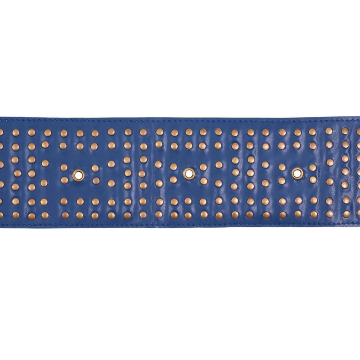 STUDDED LEATHER TRIM_ NAVY