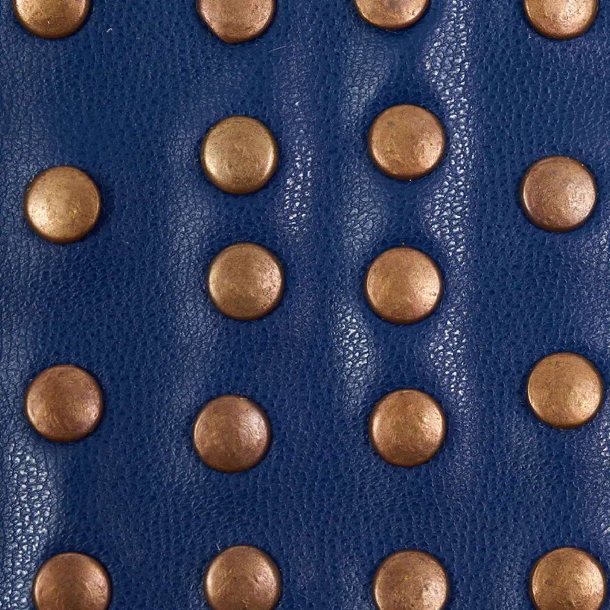 STUDDED LEATHER TRIM_ NAVY