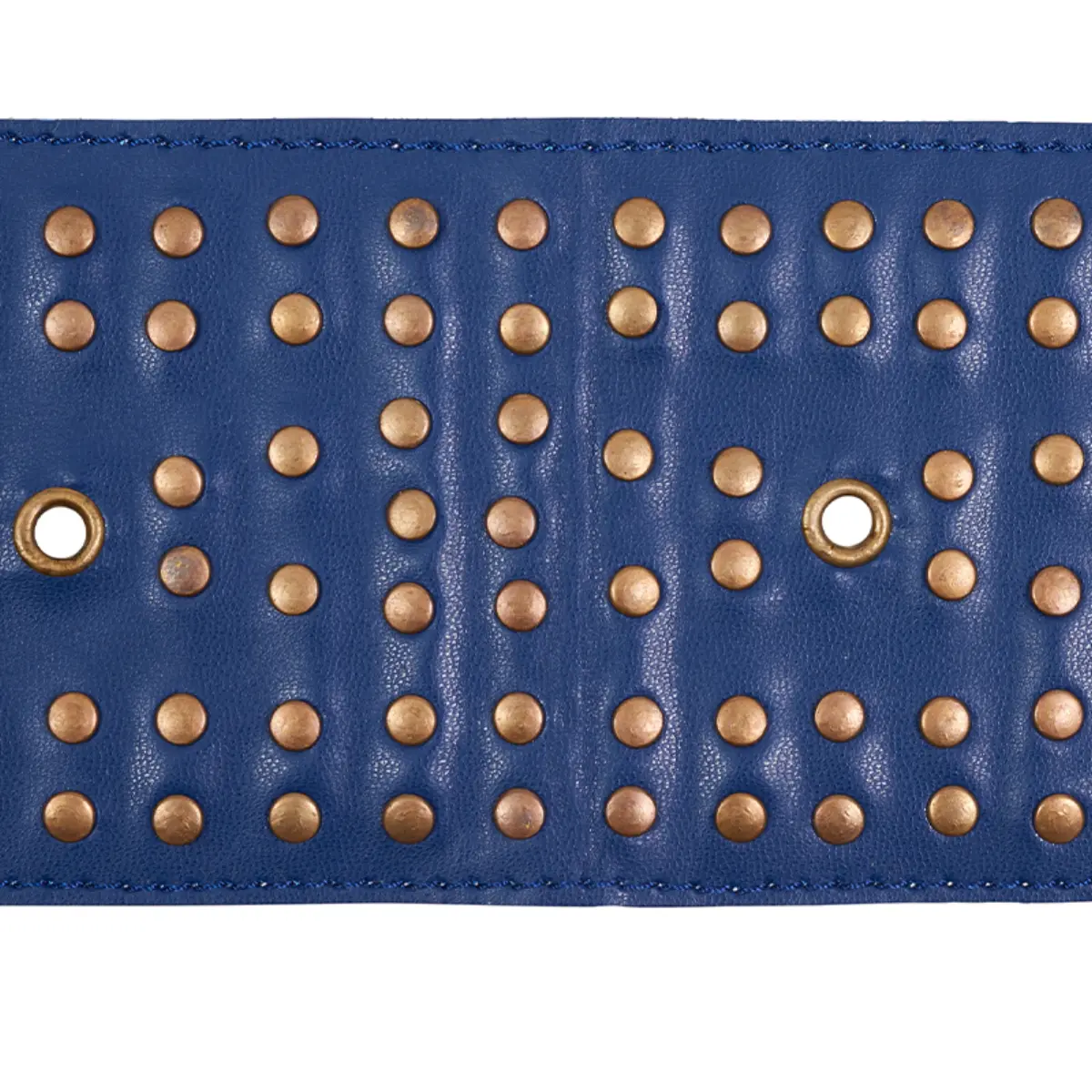 STUDDED LEATHER TRIM_ NAVY