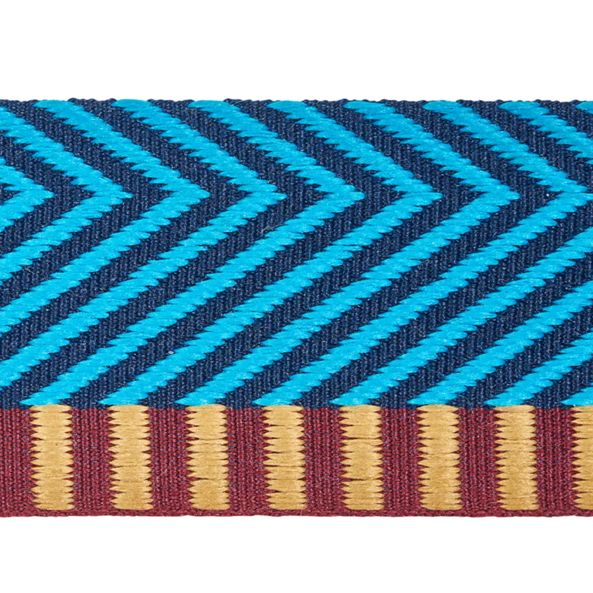 CHEVRON TWILL TAPE_ PEACOCK