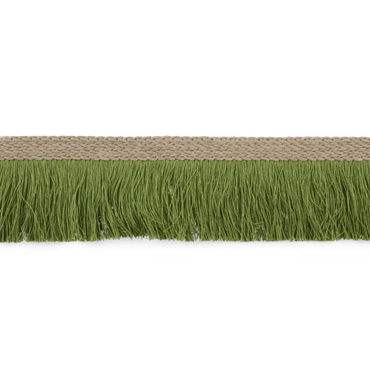 BRAIDED LINEN FRINGE_ LEAF