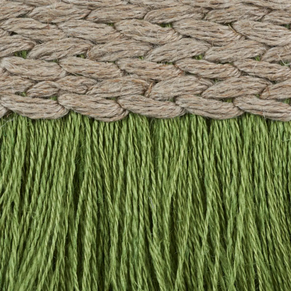 BRAIDED LINEN FRINGE_ LEAF