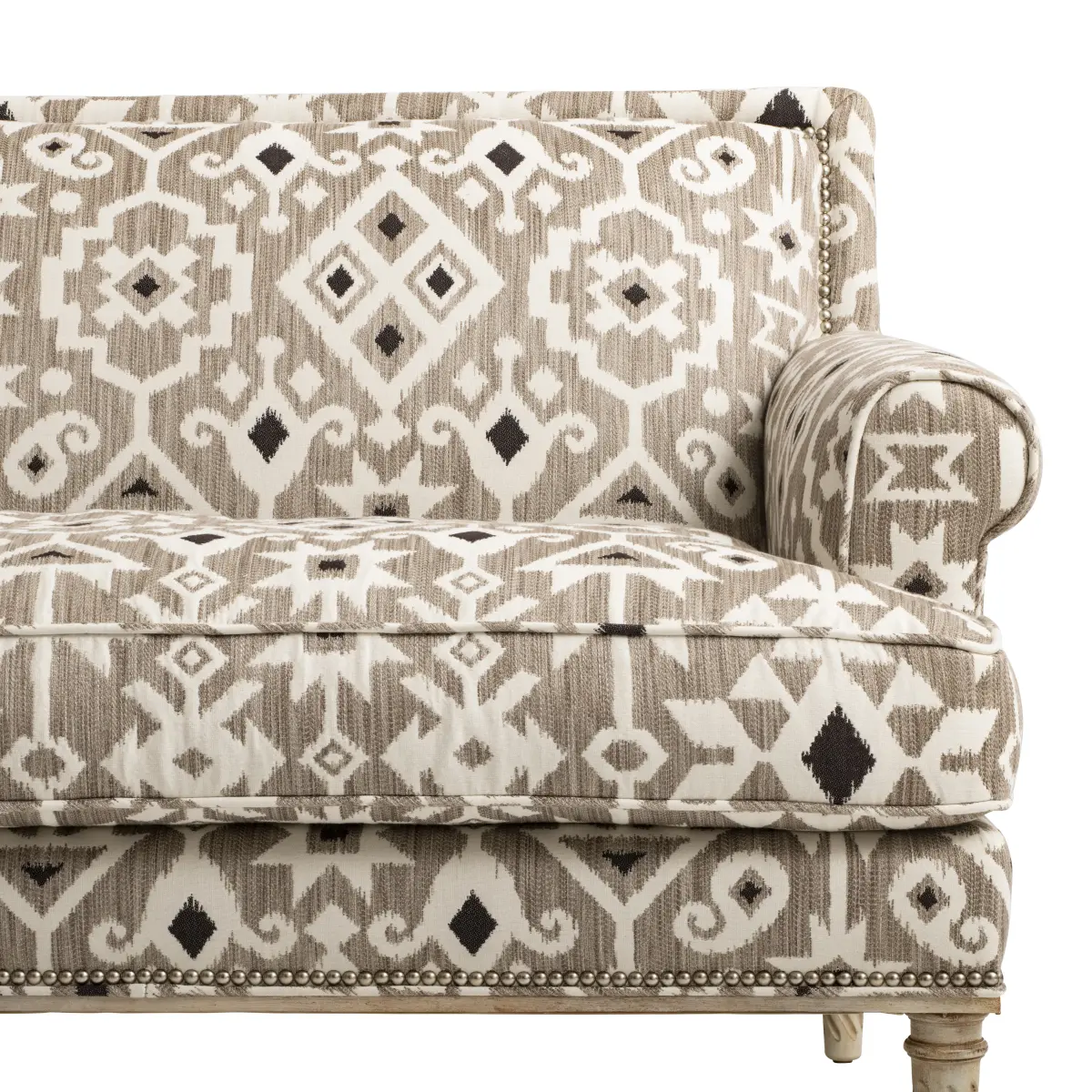 CRUSOE IKAT_ GREIGE