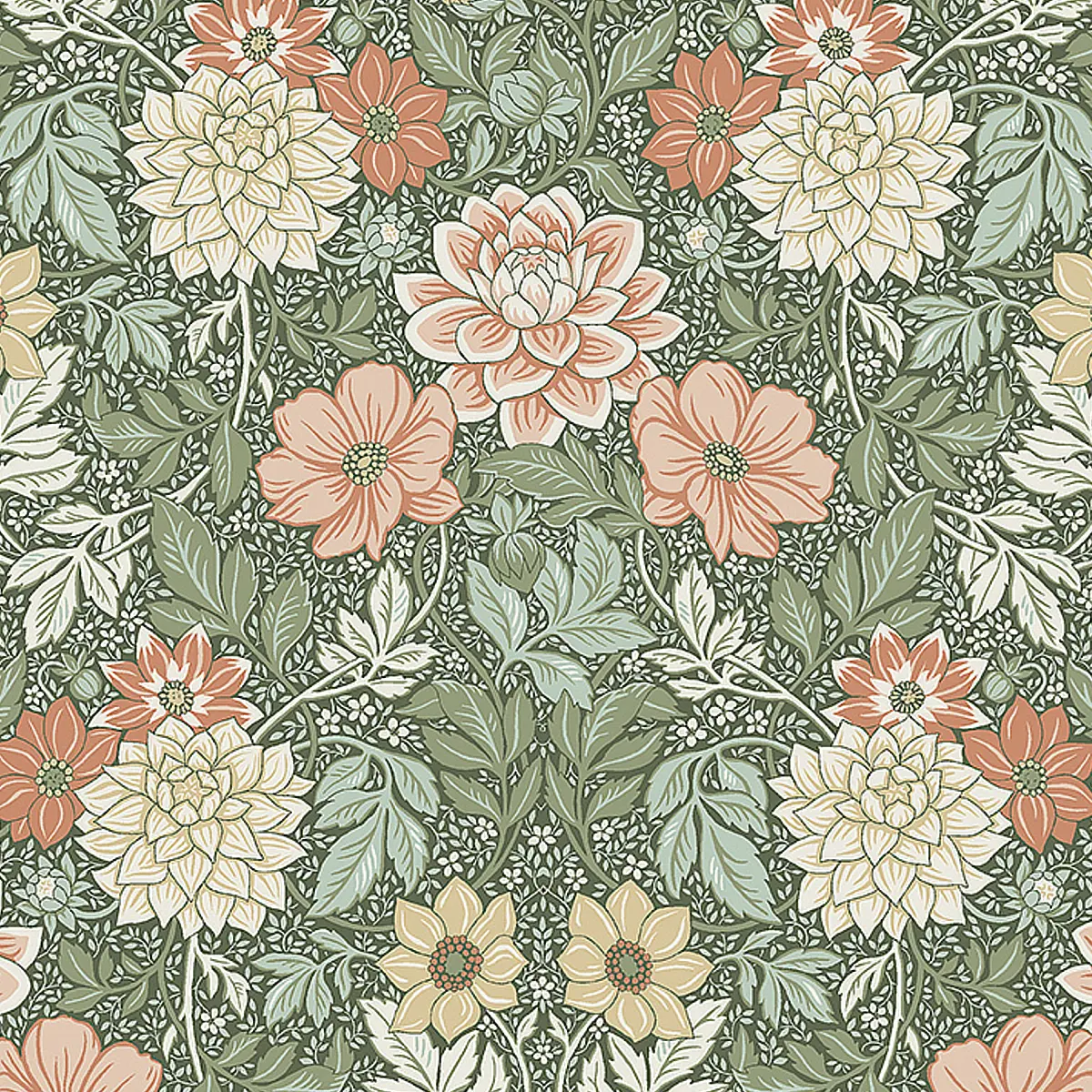 DAHLIA GARDEN_ GREEN