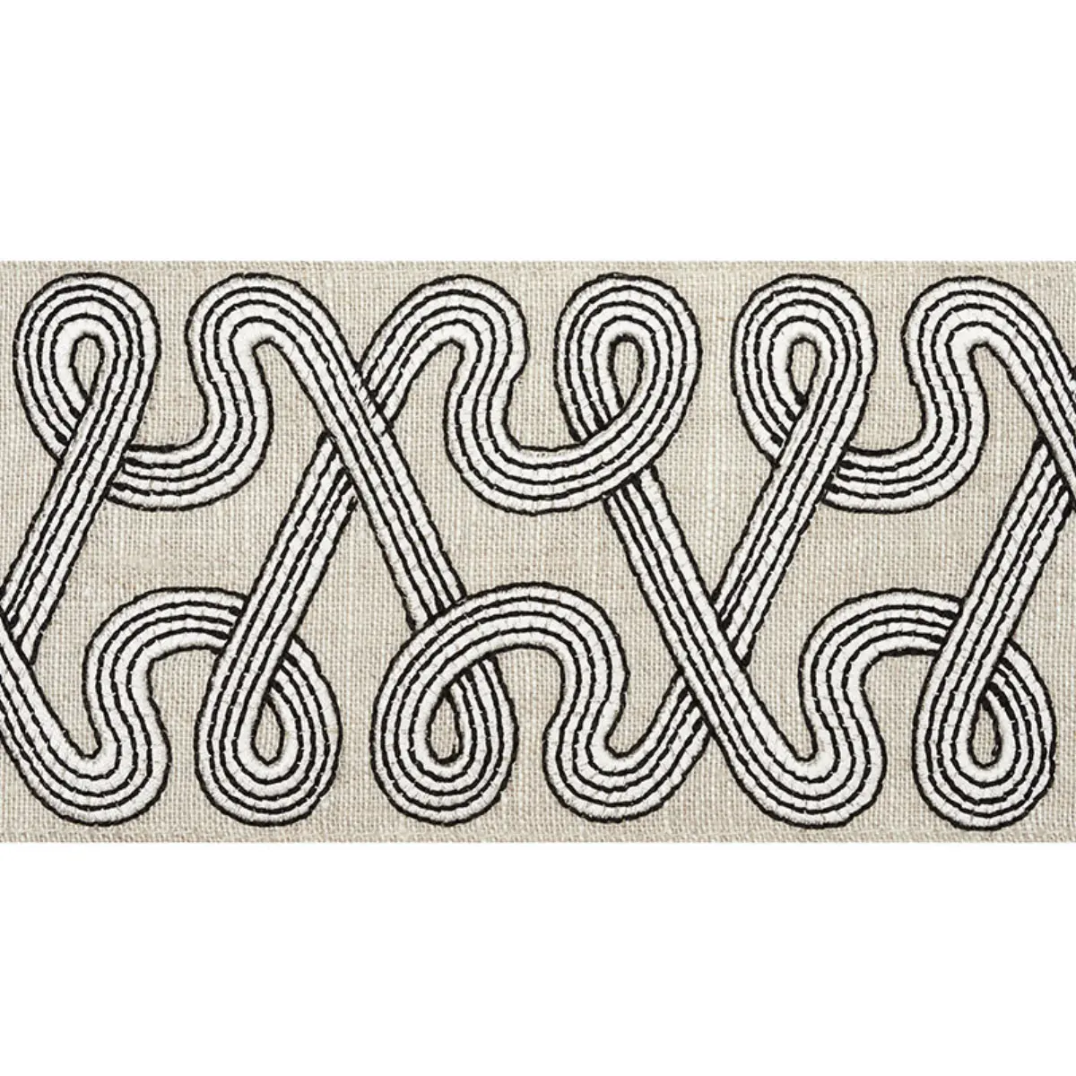 FREEFORM EMBROIDERED TAPE_ GRAPHITE