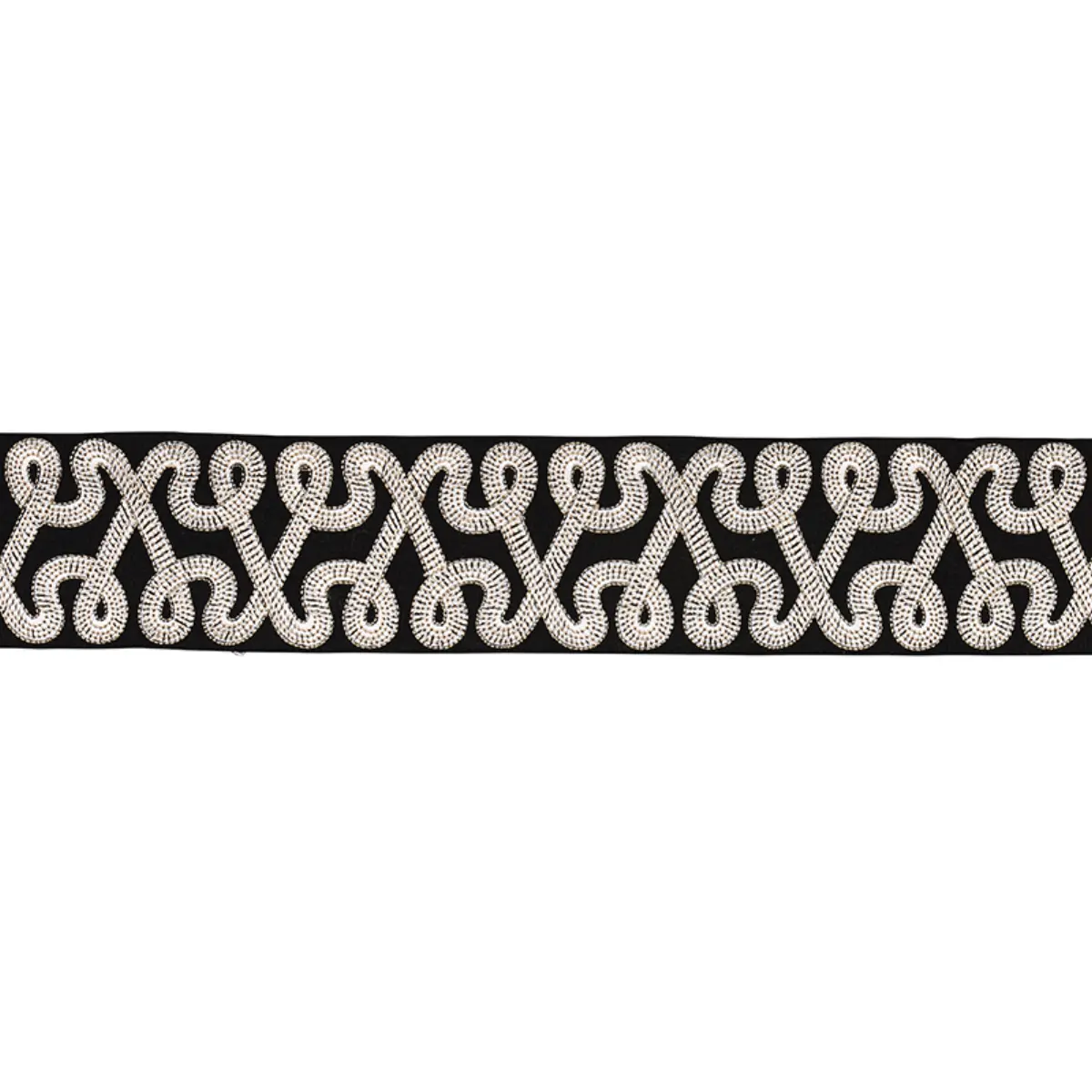 FREEFORM EMBROIDERED TAPE_ BLACK