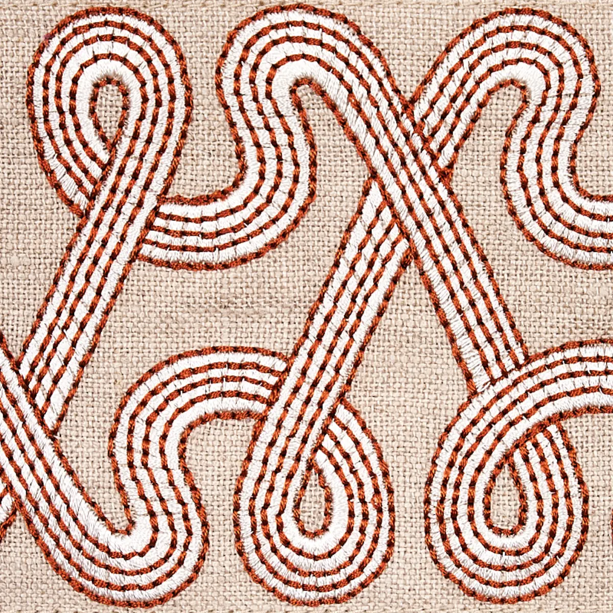 FREEFORM EMBROIDERED TAPE_ CLAY