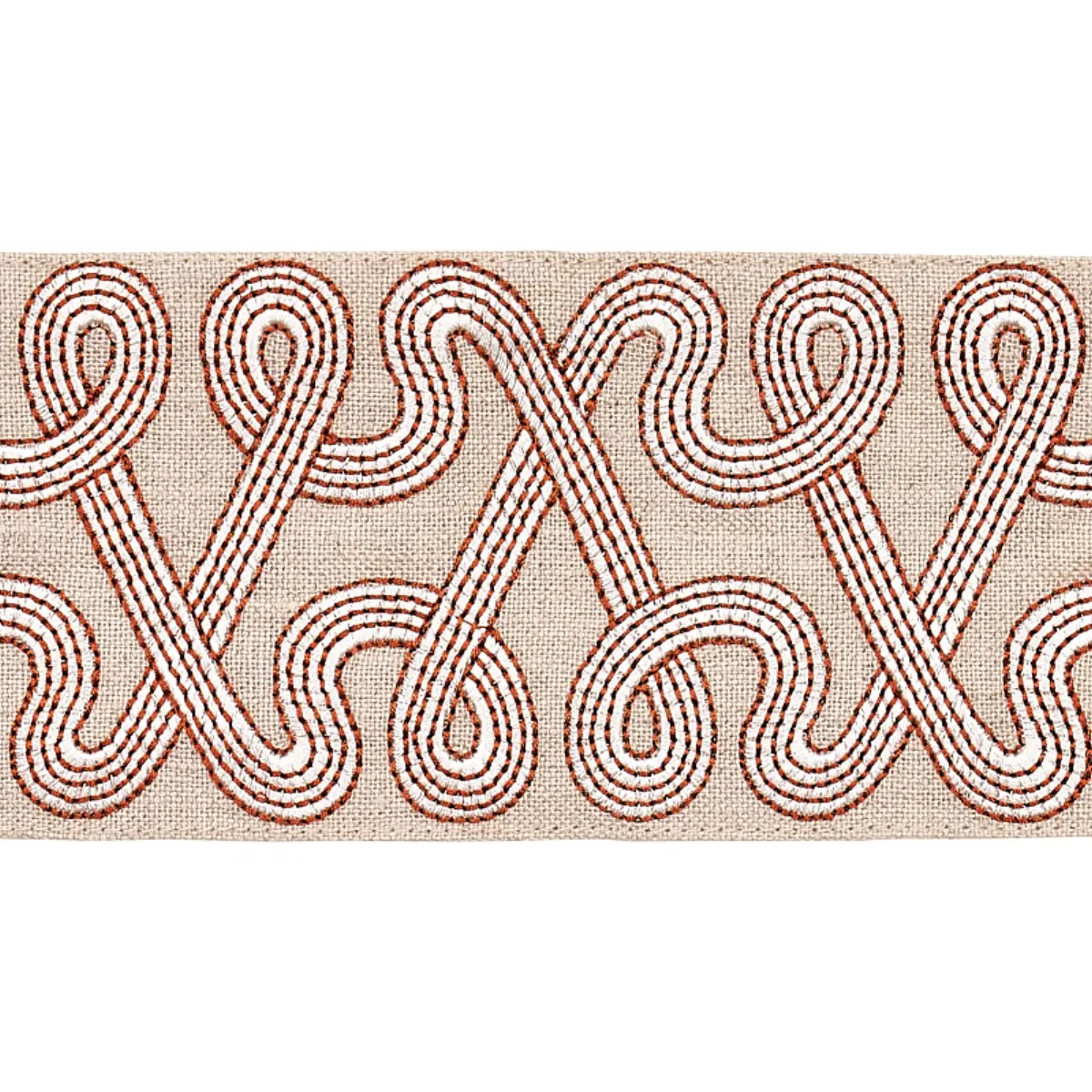 FREEFORM EMBROIDERED TAPE_ CLAY