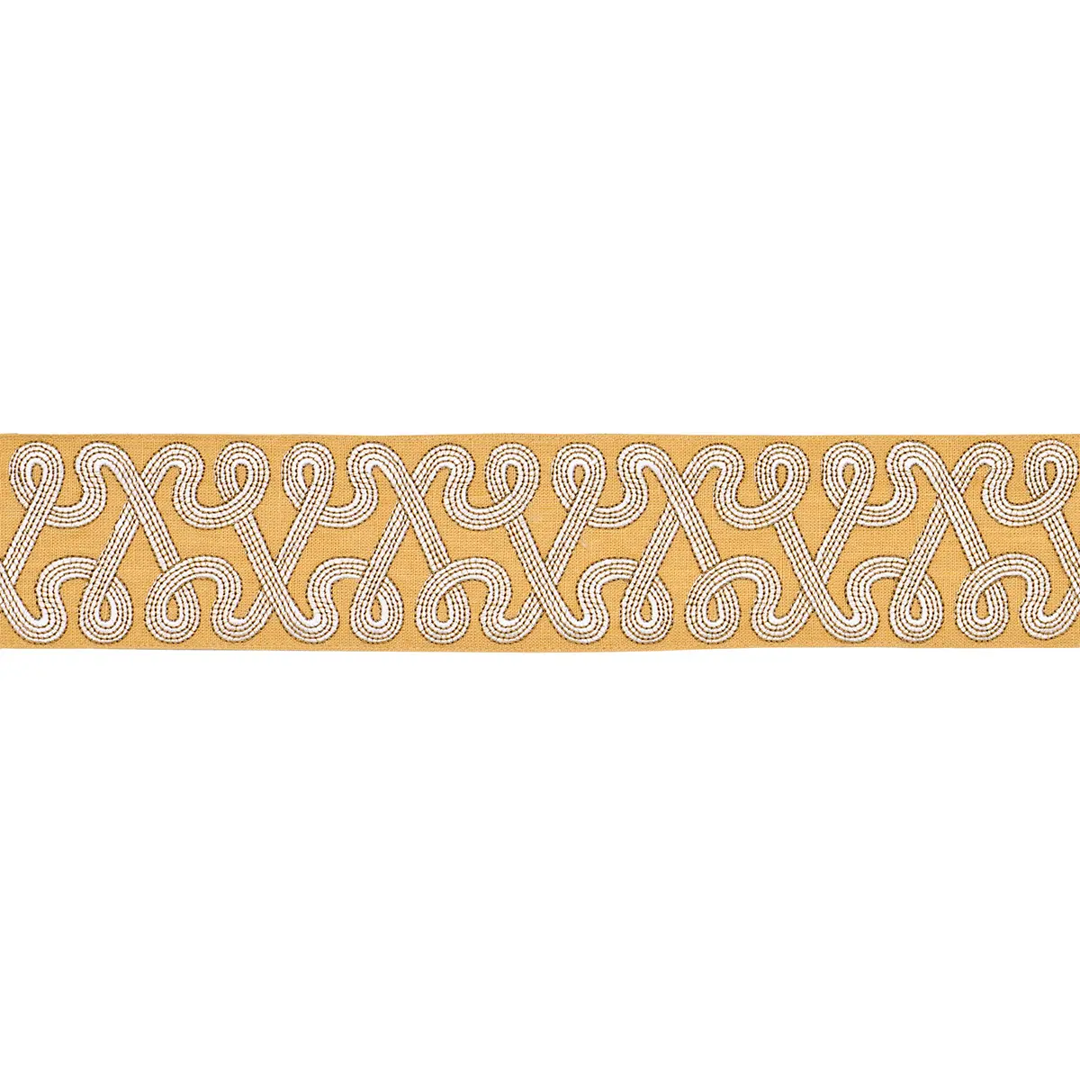 FREEFORM EMBROIDERED TAPE_ MAIZE