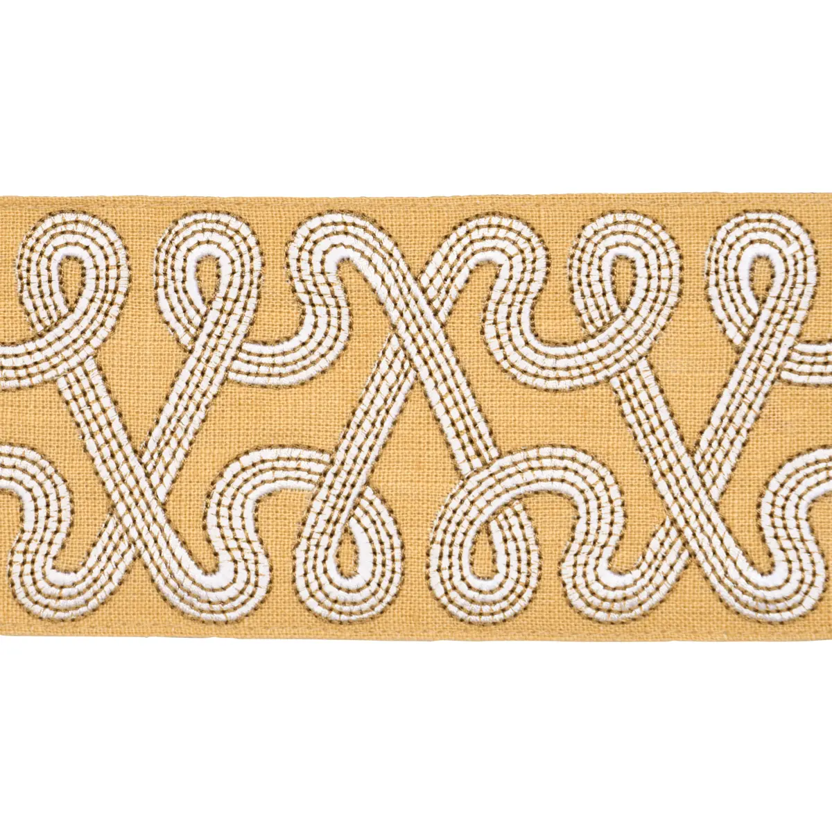 FREEFORM EMBROIDERED TAPE_ MAIZE