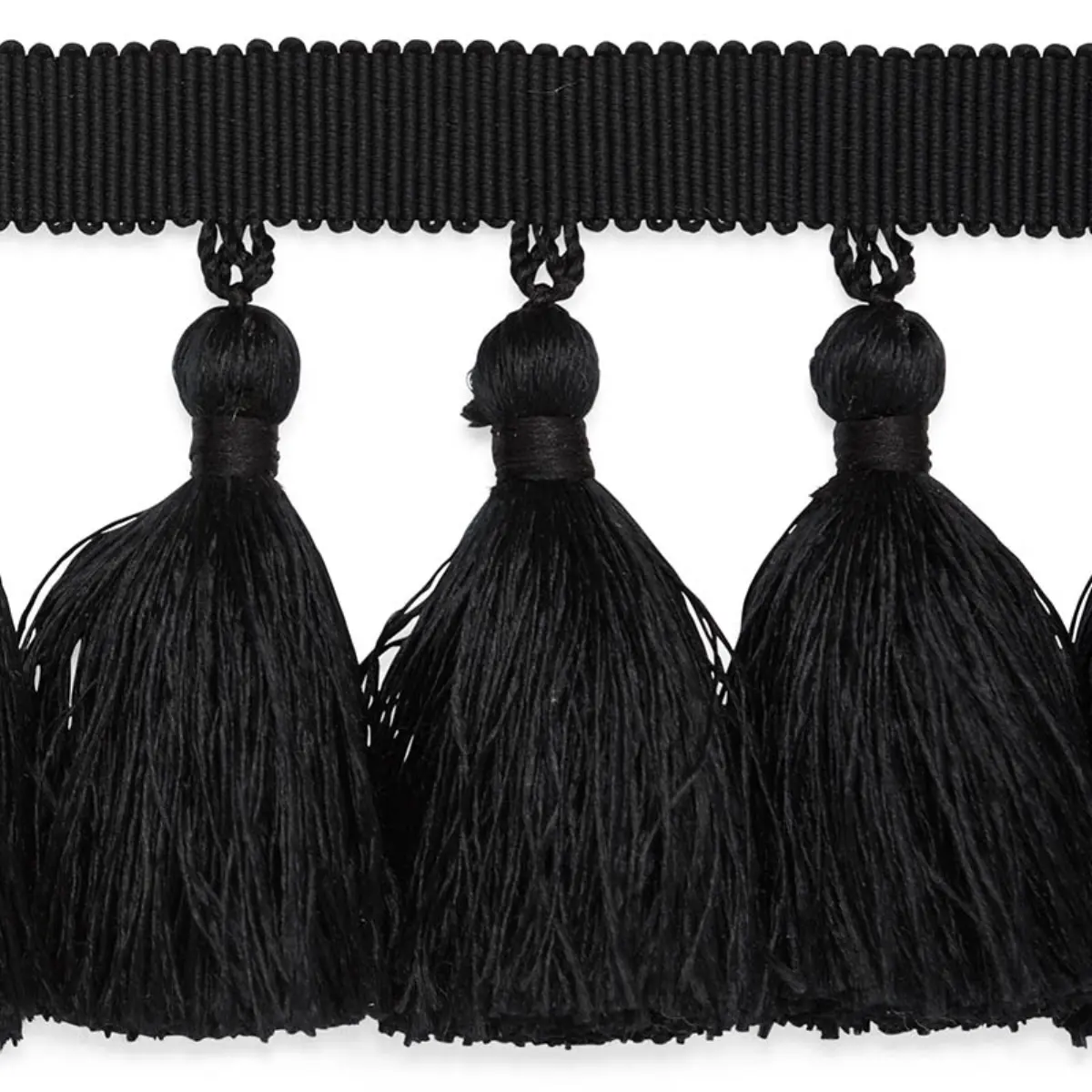 VALENTIN SILK TASSEL_ BLACK