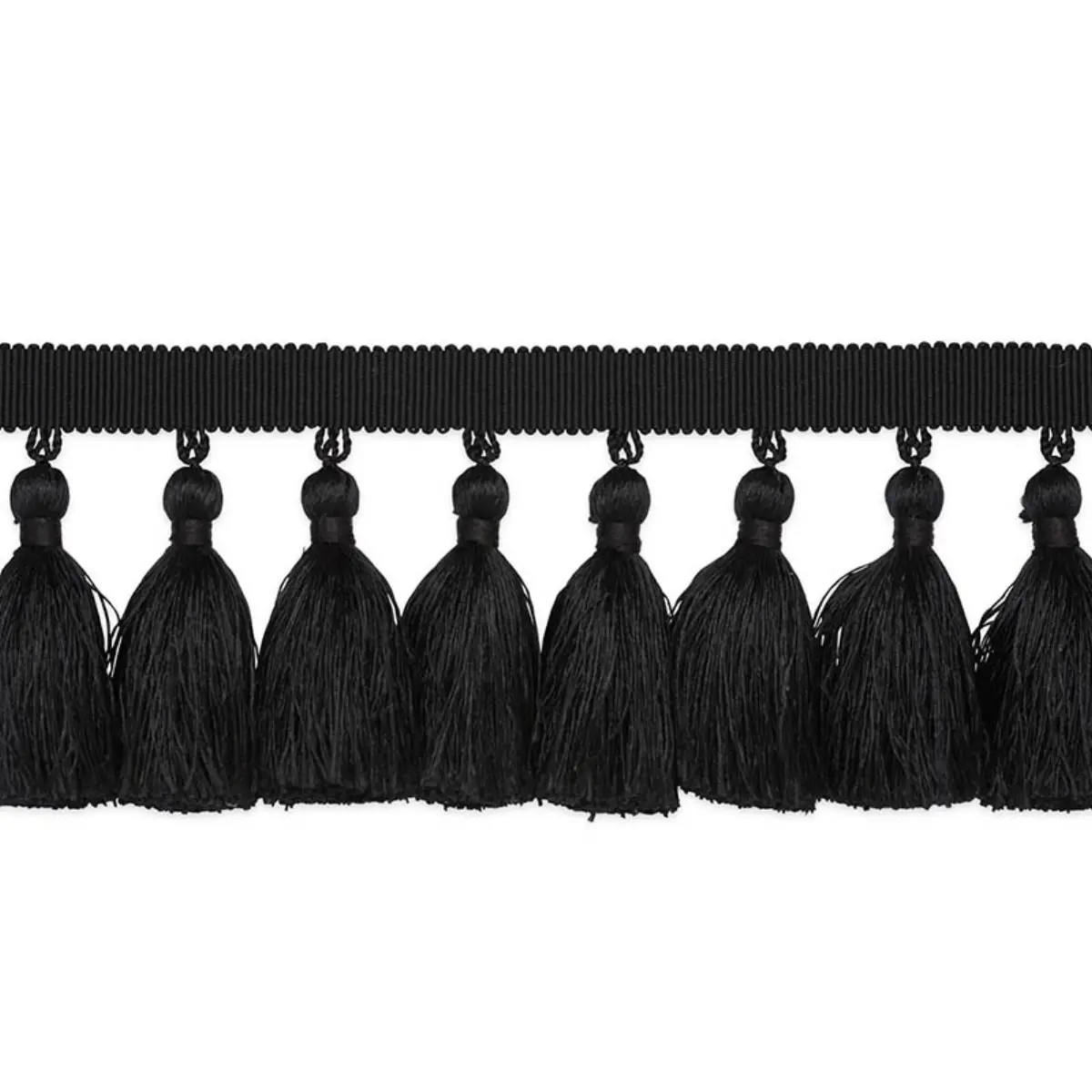 VALENTIN SILK TASSEL_ BLACK