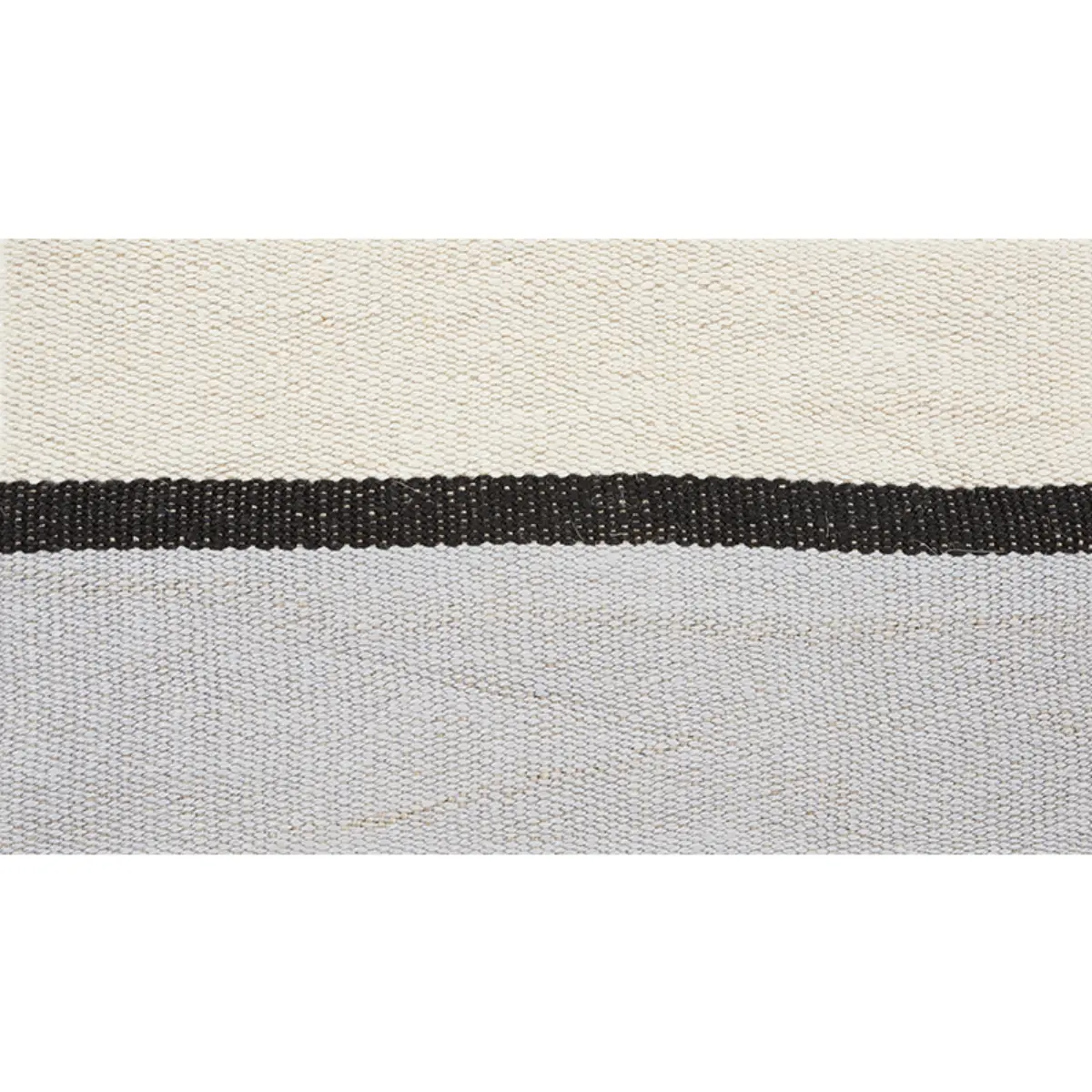 ILE SAINT-LOUIS WIDE TAPE_ WHITE BLACK & SILVERY BLUE