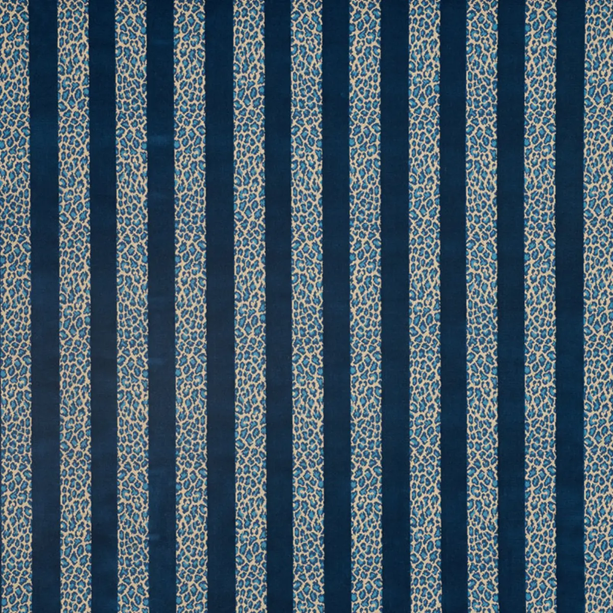 GUEPARD STRIPE VELVET_ MEDITERRANEAN