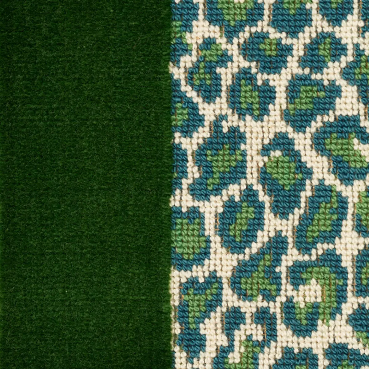 GUEPARD STRIPE VELVET_ EMERALD