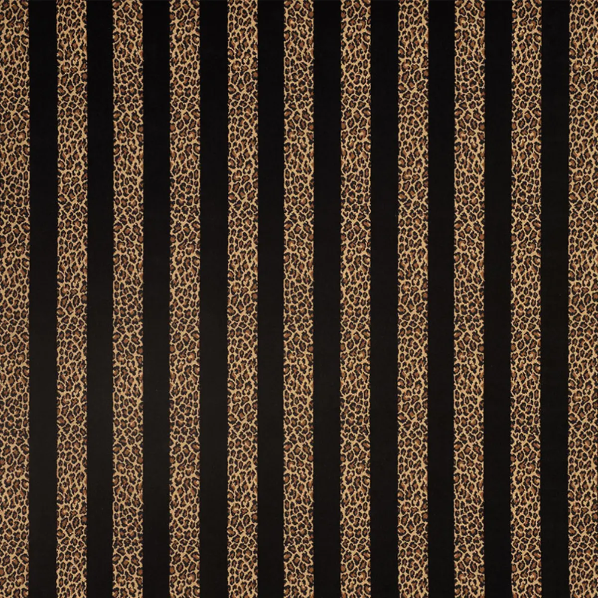 GUEPARD STRIPE VELVET_ BLACK