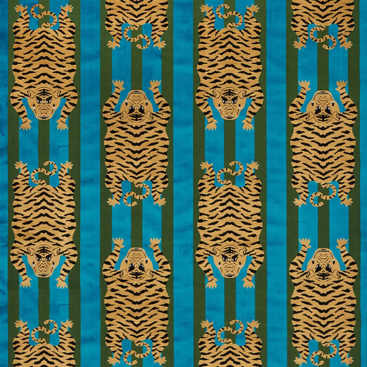 JOKHANG TIGER VELVET_ PEACOCK & OLIVE