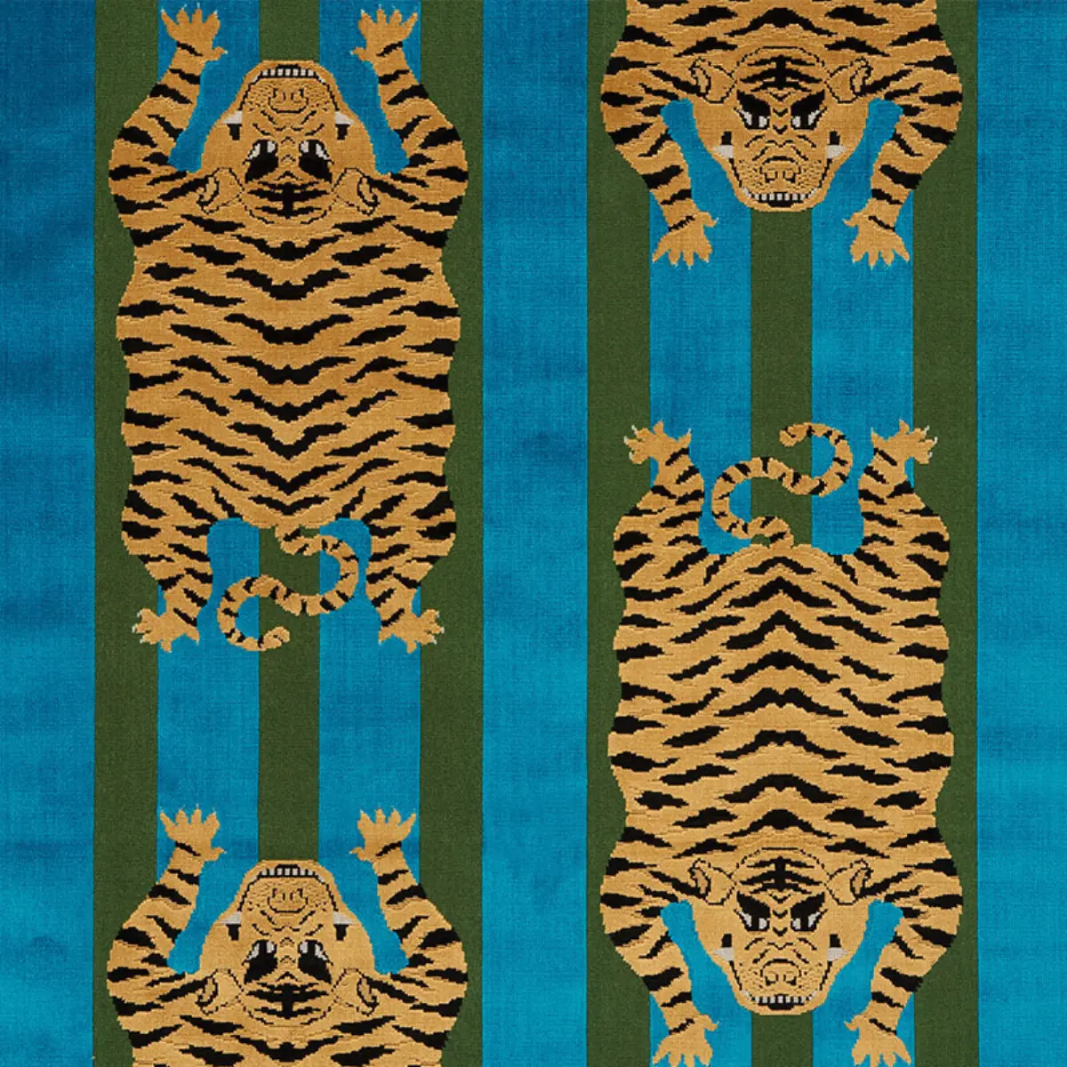 JOKHANG TIGER VELVET_ PEACOCK & OLIVE