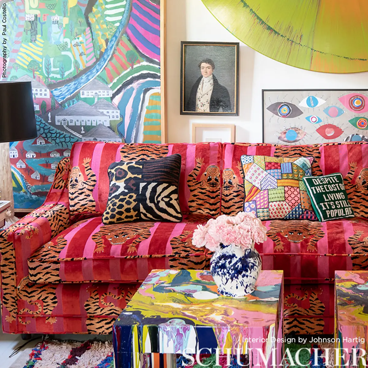 JOKHANG TIGER VELVET_ RED & PINK